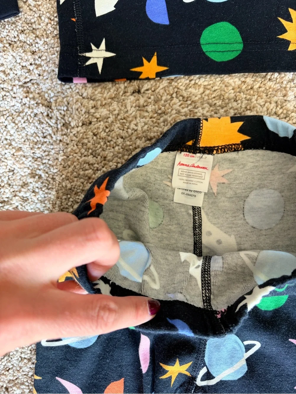Hanna Andersson Space-Themed Pajama Set